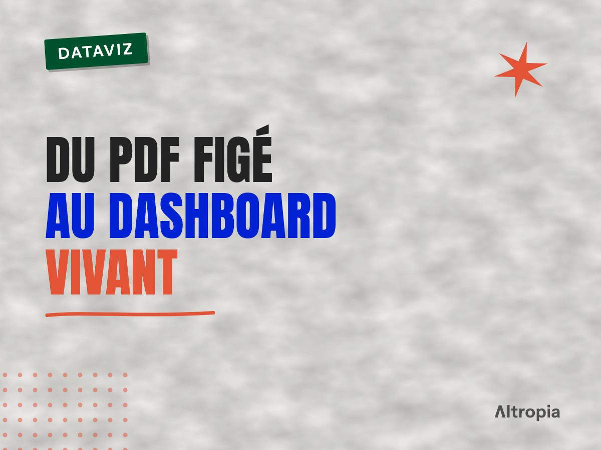 Transformer un rapport PDF en dashboard interactif : la méthode